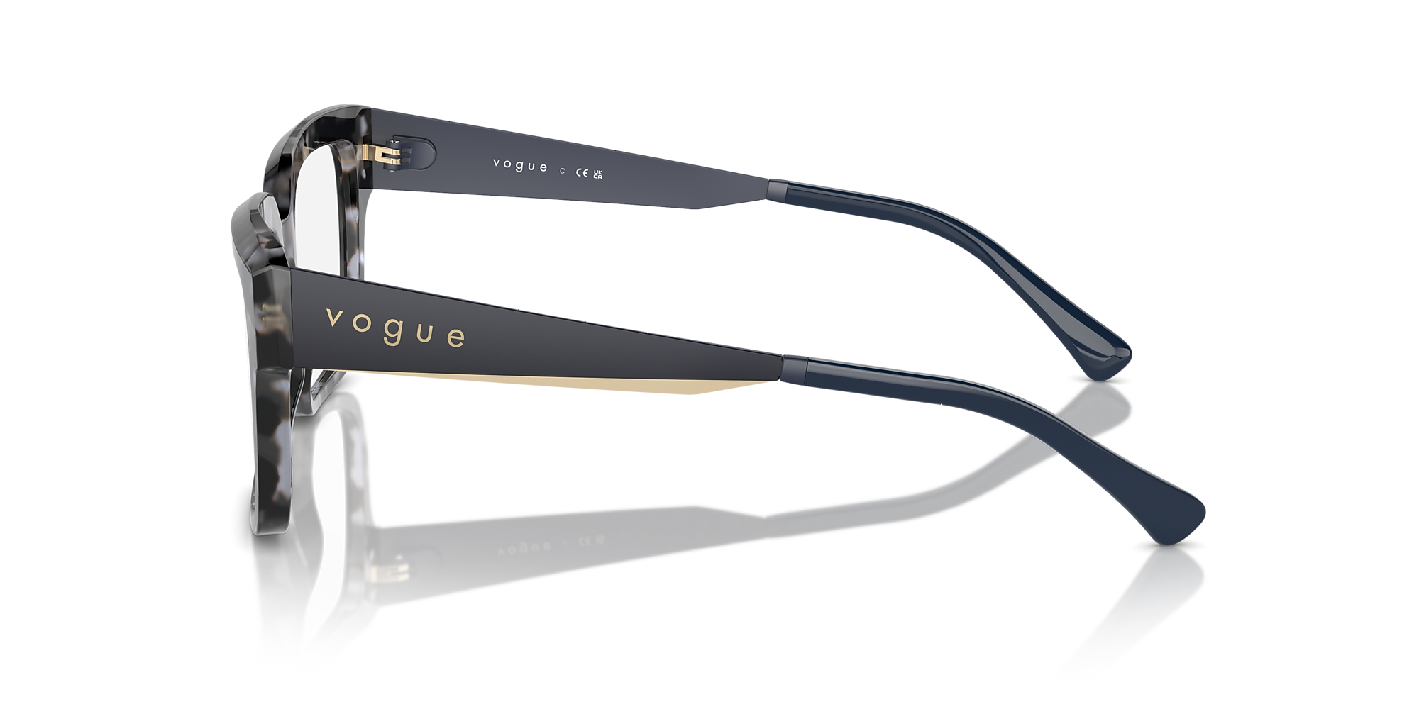Eyeglasses VO5559 - Blue Tortoise - Demo Lens - Metal | Vogue