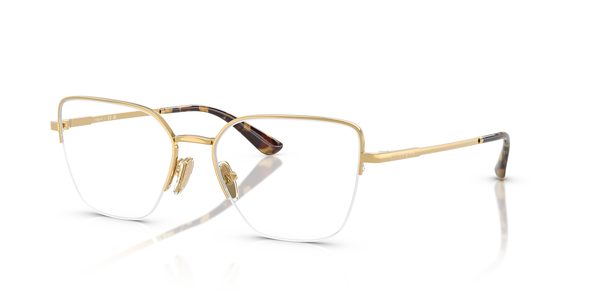 Eyeglasses VO4331 - Gold - Demo Lens - Metal | Vogue United States