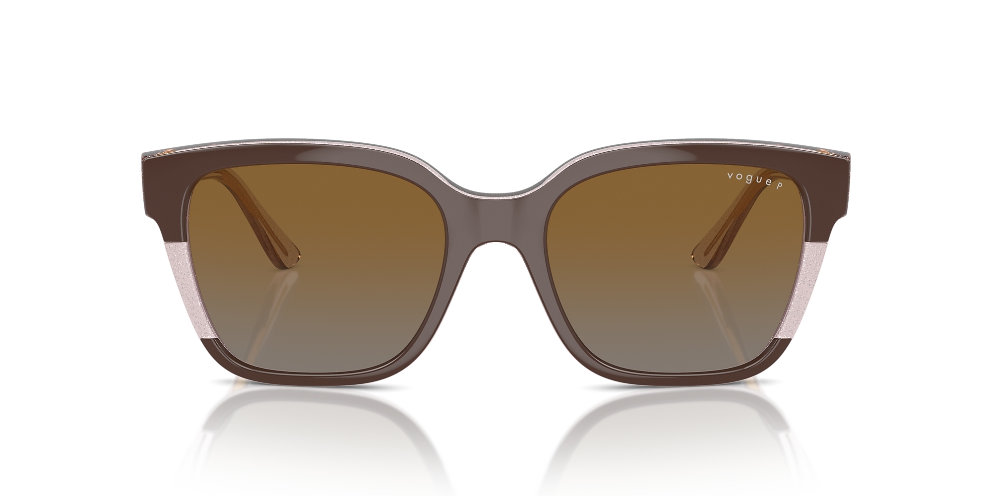 Sunglasses VO5558S - Brown/transparent Rose Glitter - Grey
