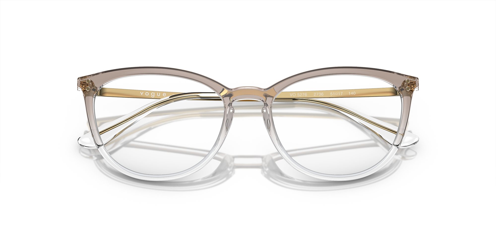 Eyeglasses VO5276 - Brown Gradient Transparent - Demo Lens - Nylon
