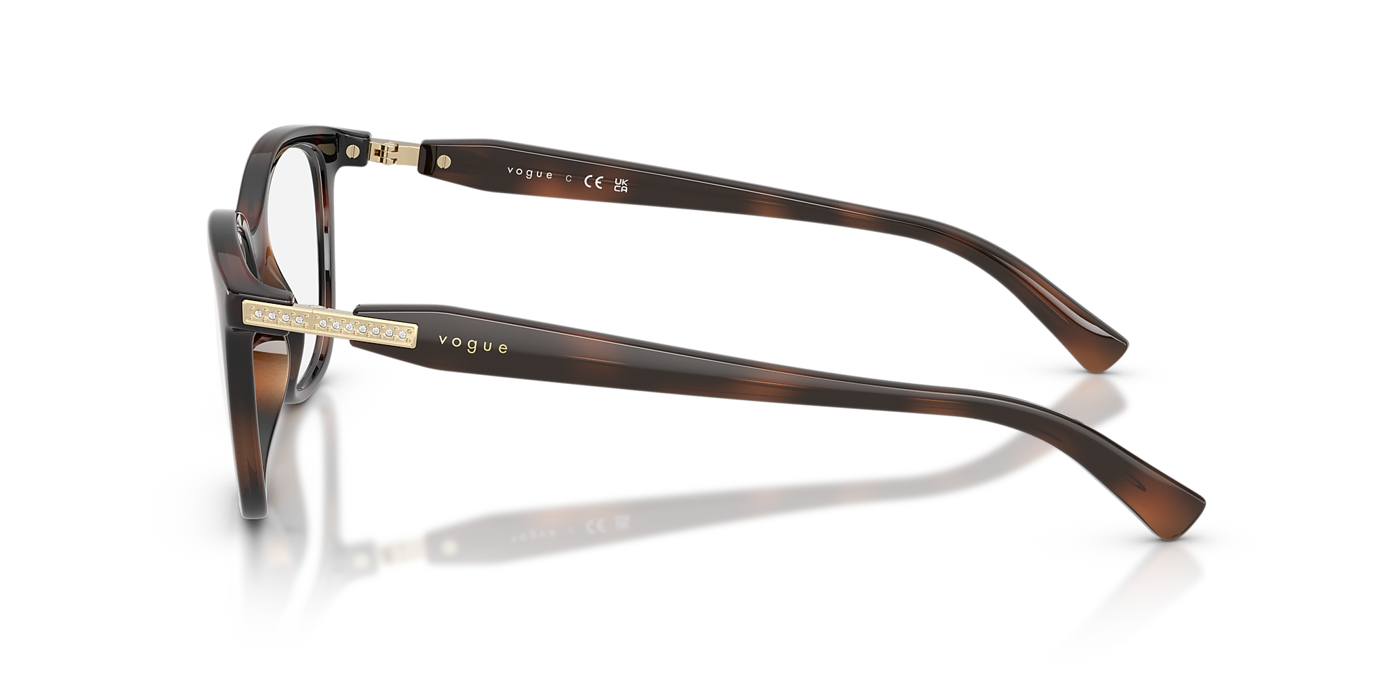 Eyeglasses VO5679B - Brown Havana - Demo Lens - Nylon | Vogue