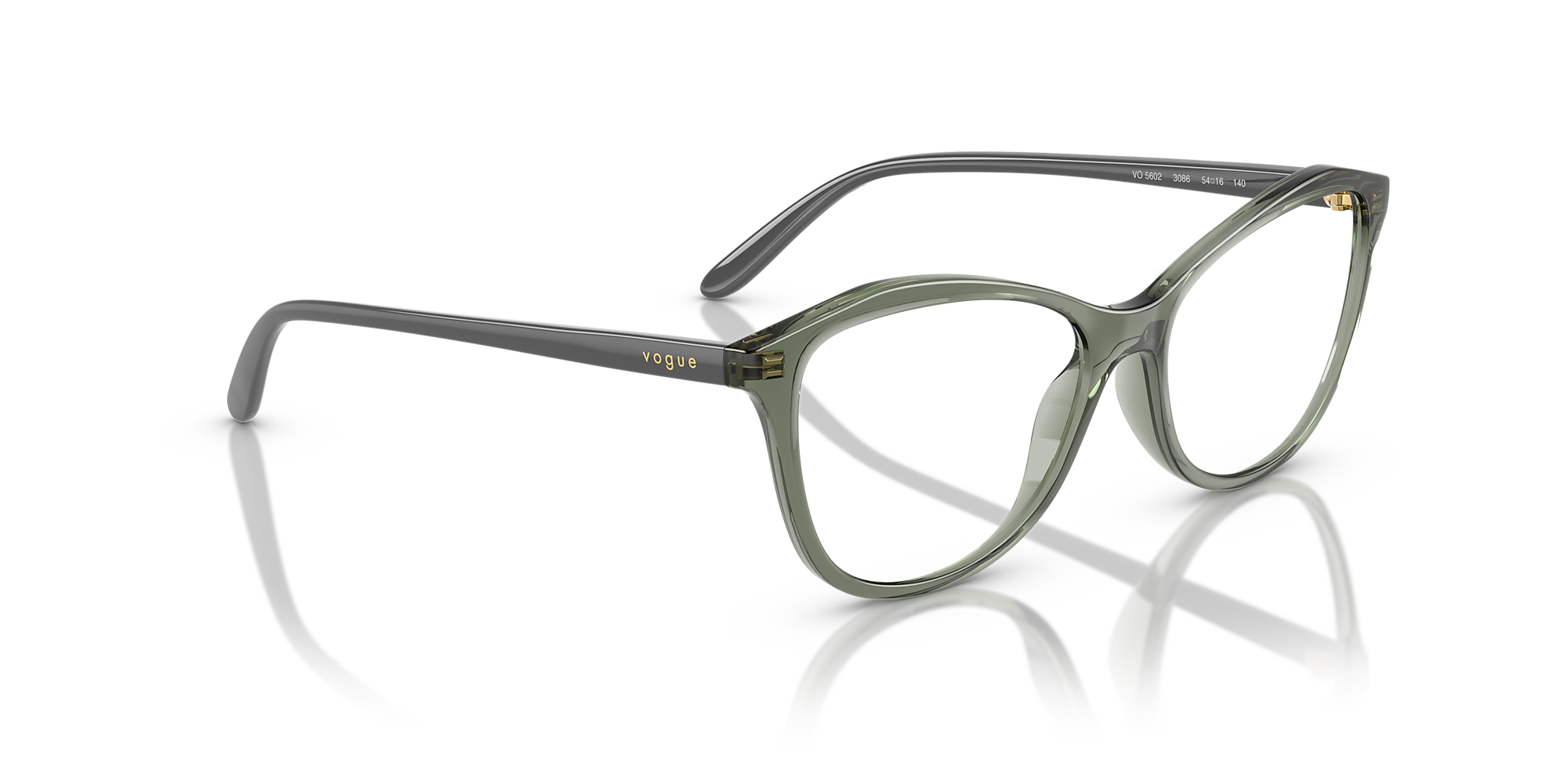 Eyeglasses VO5602 - Transparent Mallard Green - Demo Lens - Nylon
