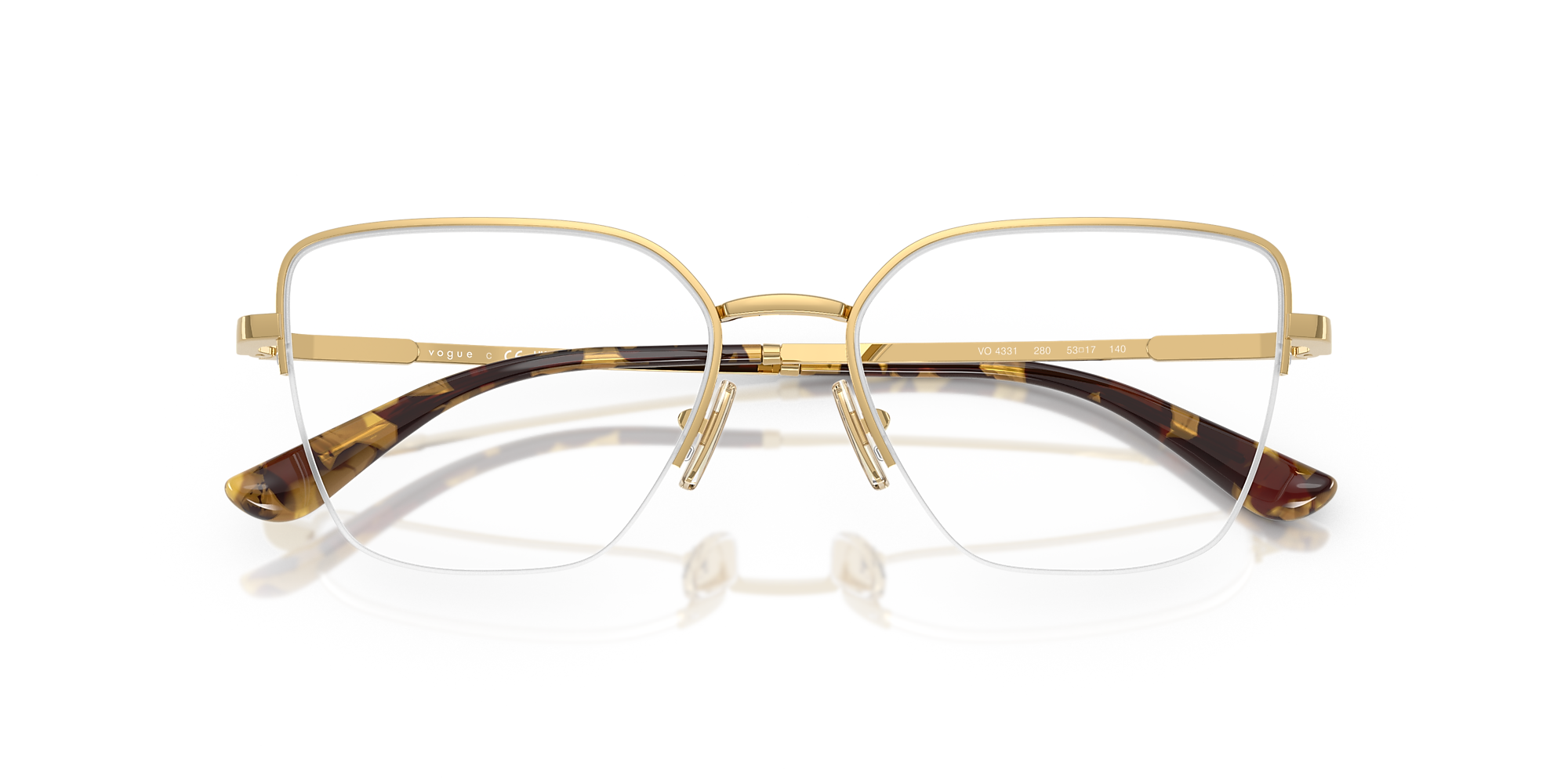 Eyeglasses VO4331 - Gold - Demo Lens - Metal | Vogue United States