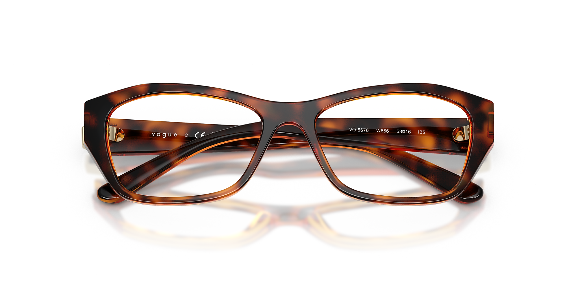 Eyeglasses VO5676 - Dark Havana - Demo Lens - Nylon | Vogue United