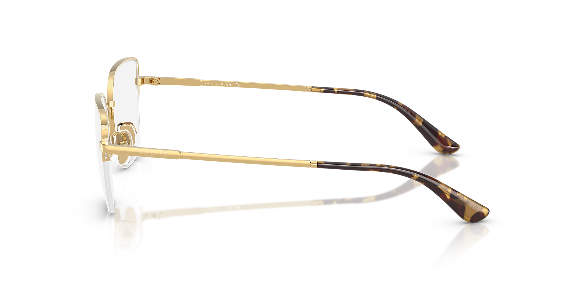 Eyeglasses VO4331 - Gold - Demo Lens - Metal | Vogue United States