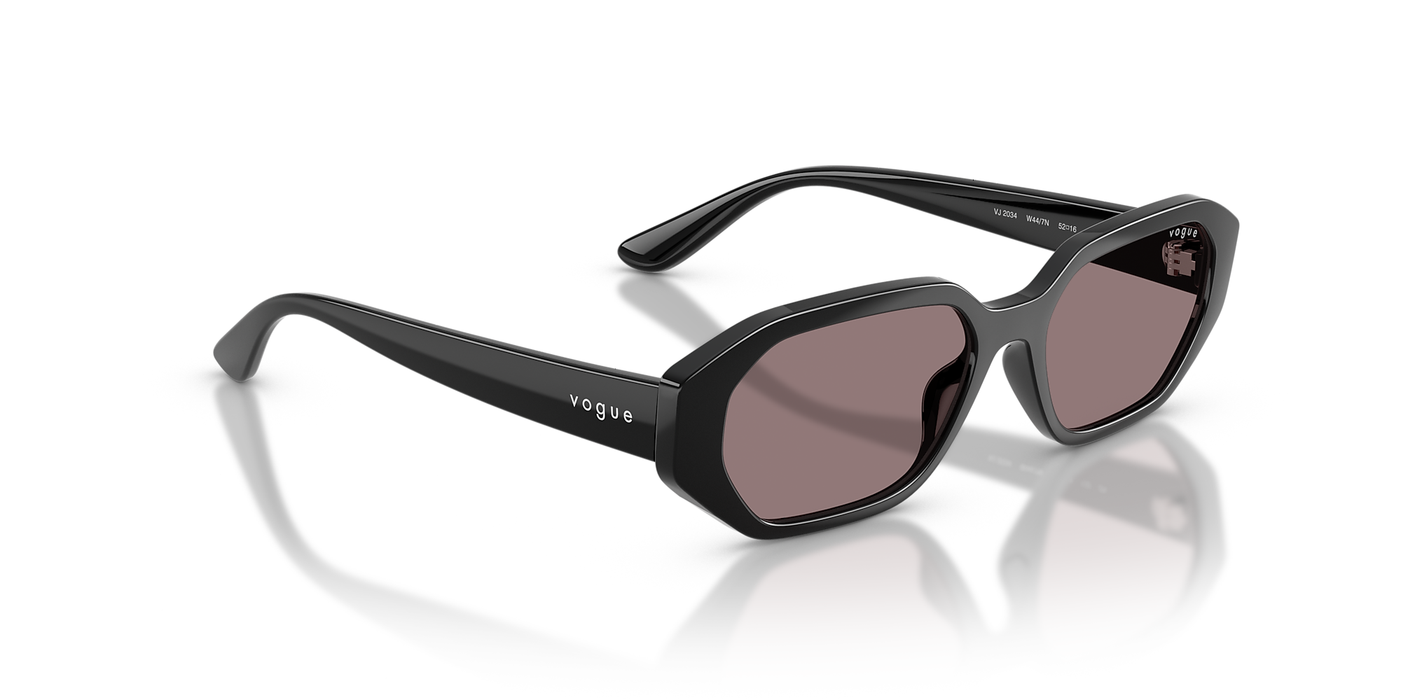 Sunglasses VJ2034 - Black - Dark Purple - Nylon | Vogue United States