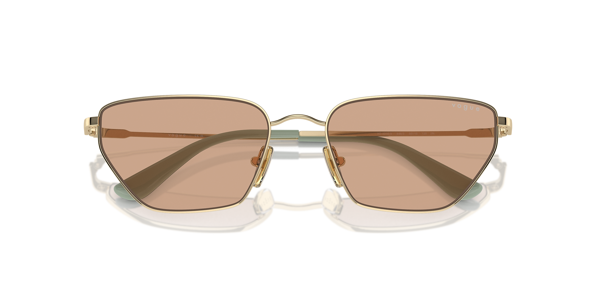 Sunglasses VO4316S - Pale Gold - Brown - Metal | Vogue United States