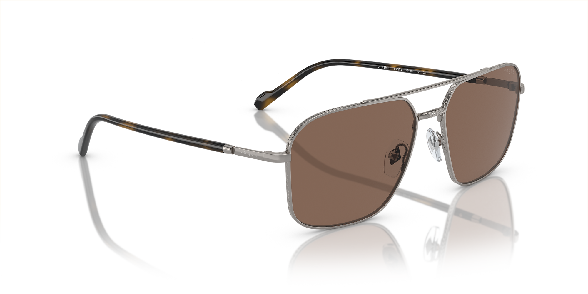Sunglasses VO4289S - Gunmetal - Brown - Metal | Vogue United States
