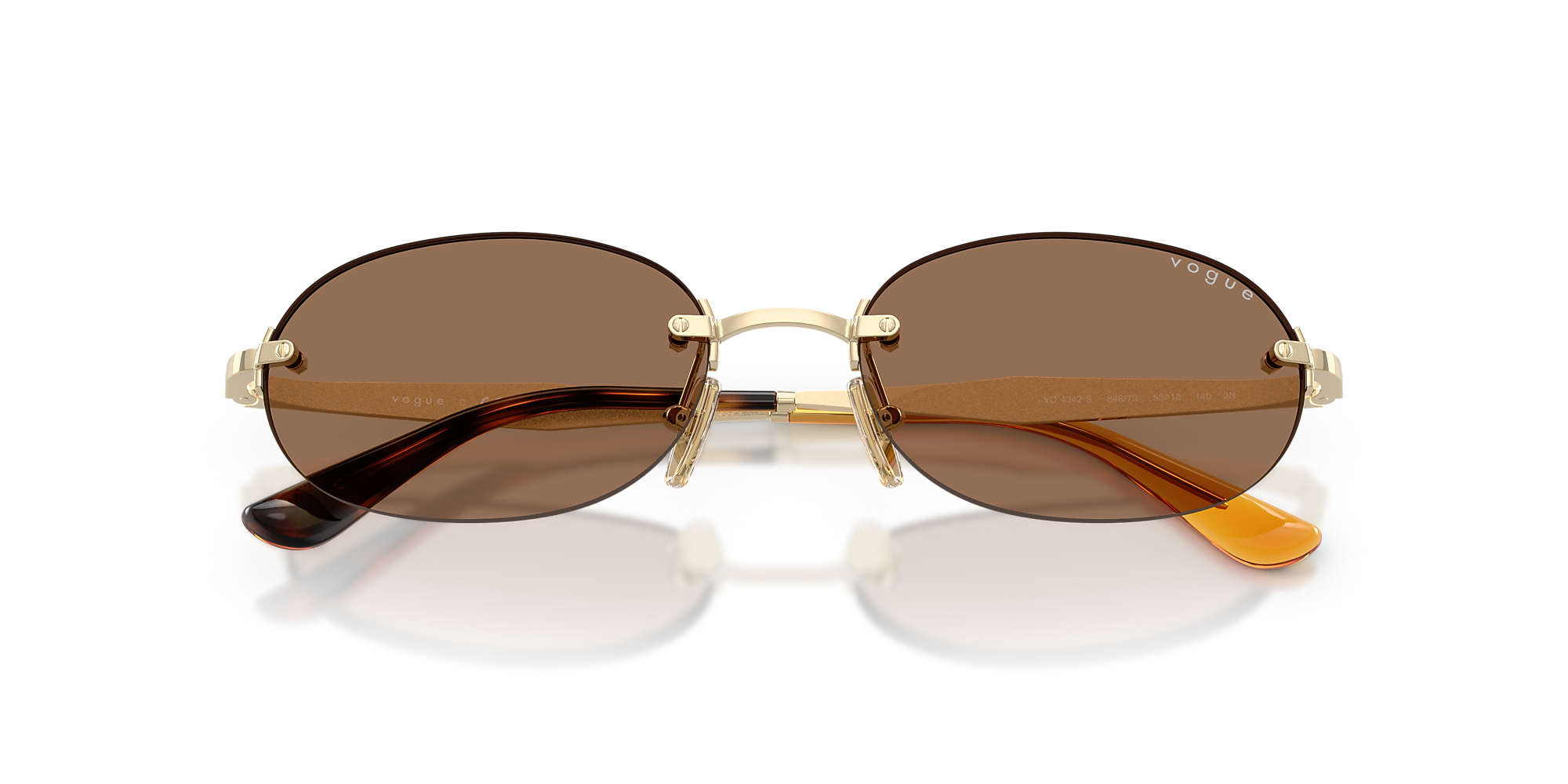 Sunglasses VO4342S - Pale Gold - Dark Brown - Metal | Vogue United