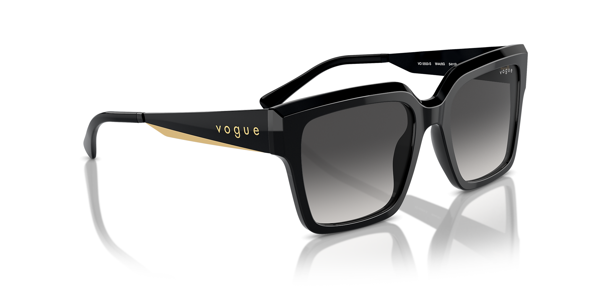 Sunglasses VO5553S - Black - Grey Gradient Black - Metal | Vogue