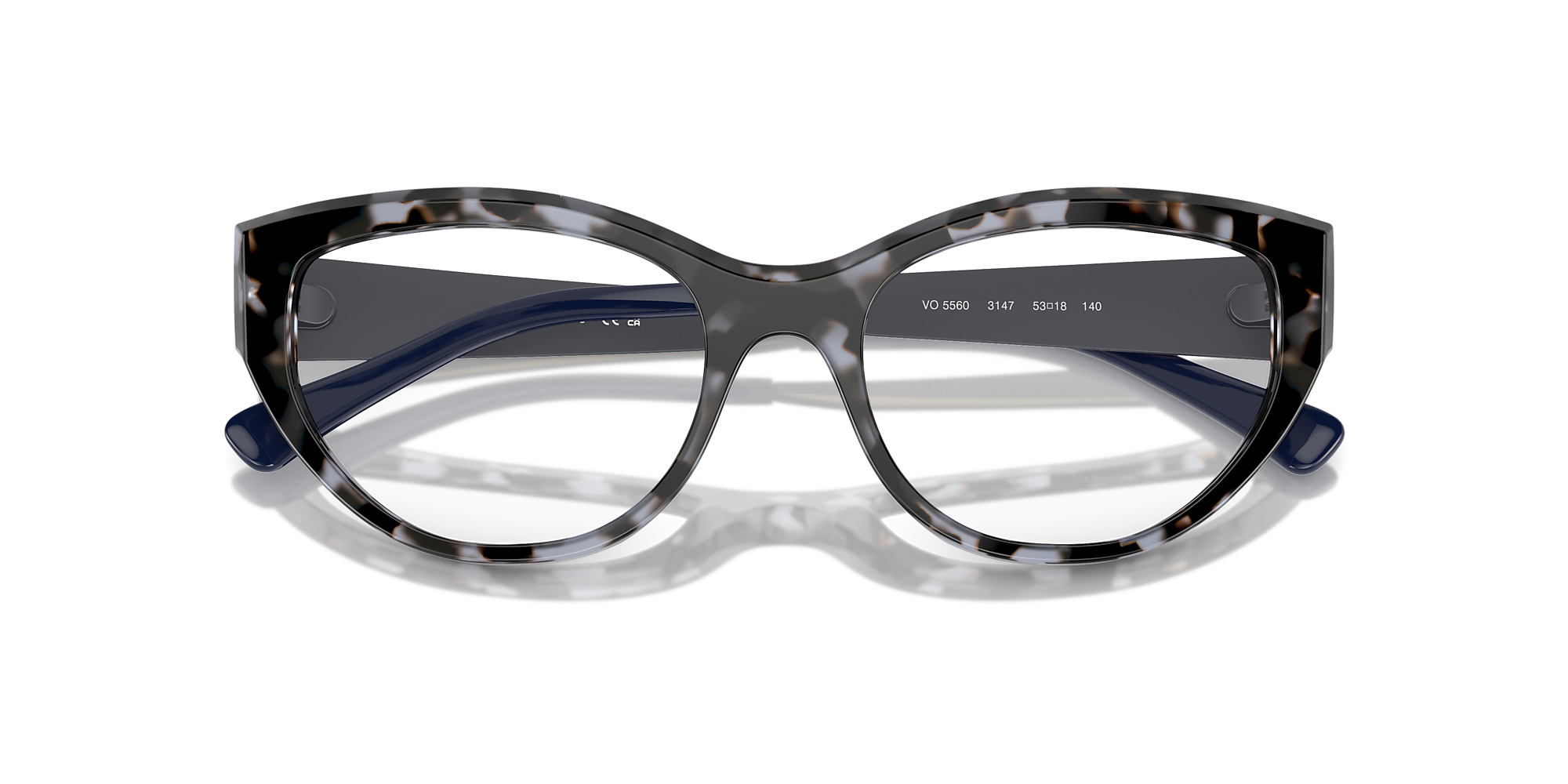 Eyeglasses VO5560 - Blue Tortoise - Demo Lens - Metal | Vogue