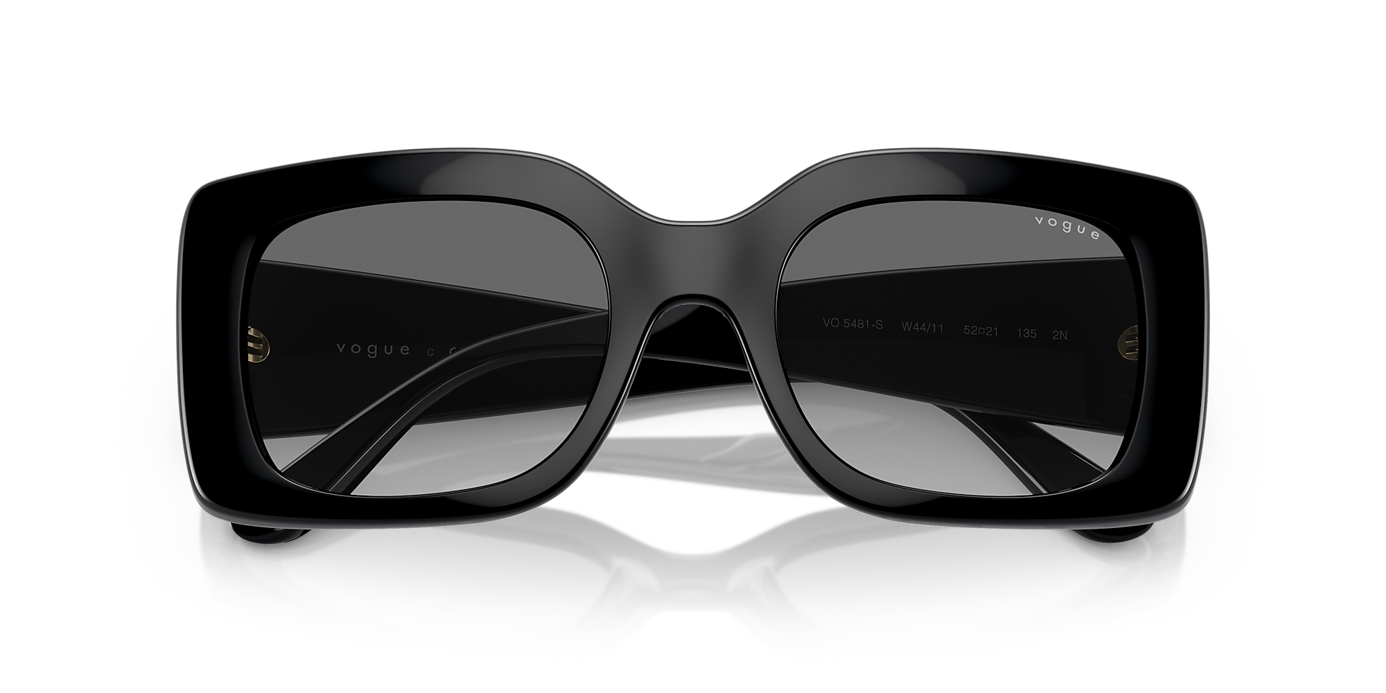Óculos de sol VO5481S - Preto - Cinza Gradiente - Injected | Vogue