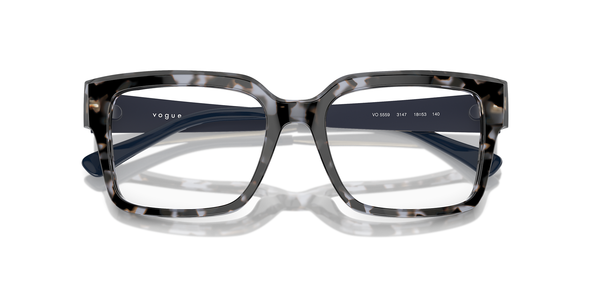 Eyeglasses VO5559 - Blue Tortoise - Demo Lens - Metal | Vogue