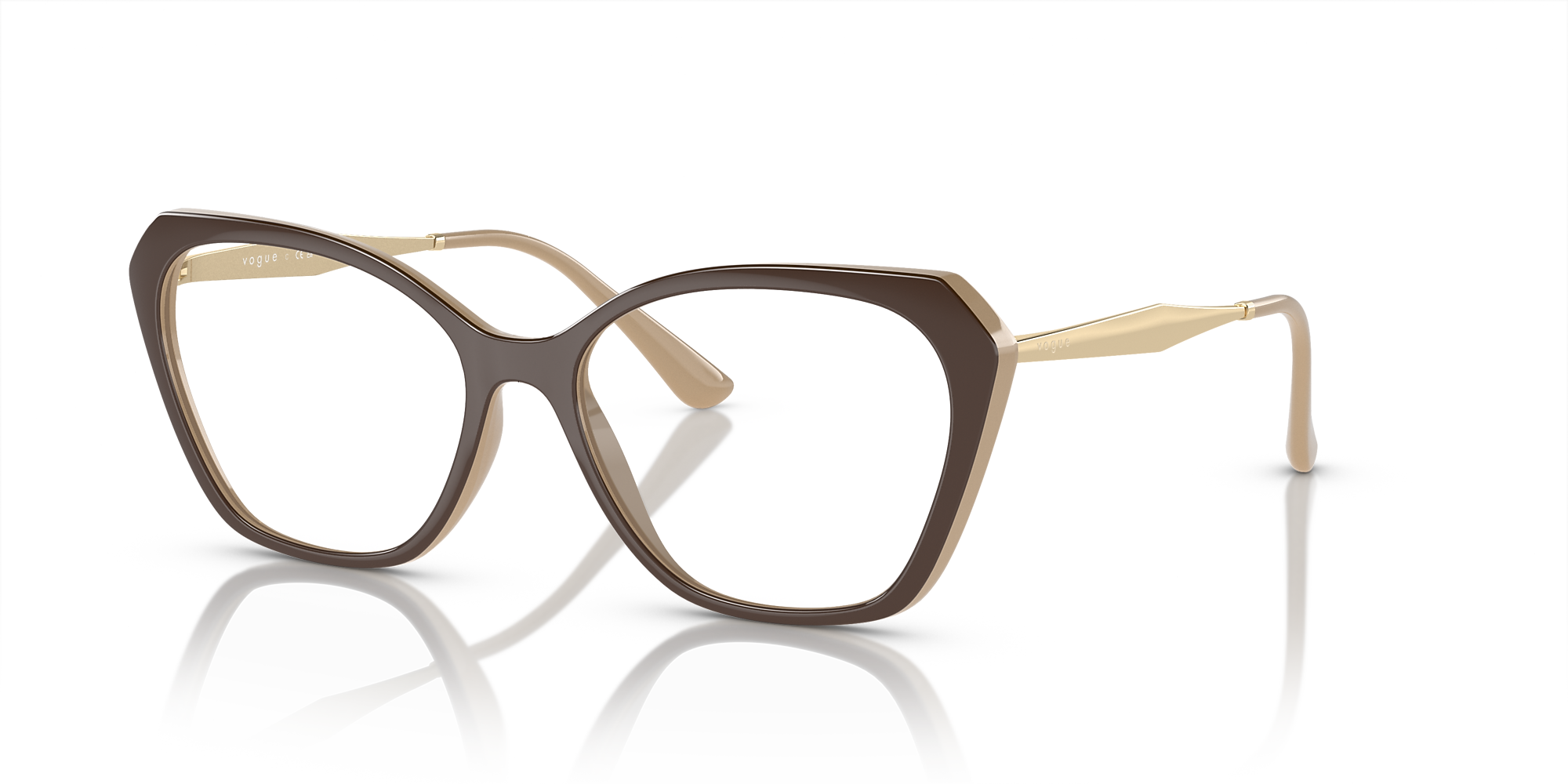 Eyeglasses VO5522 - Top Brown/full Nude - - Injected | Vogue