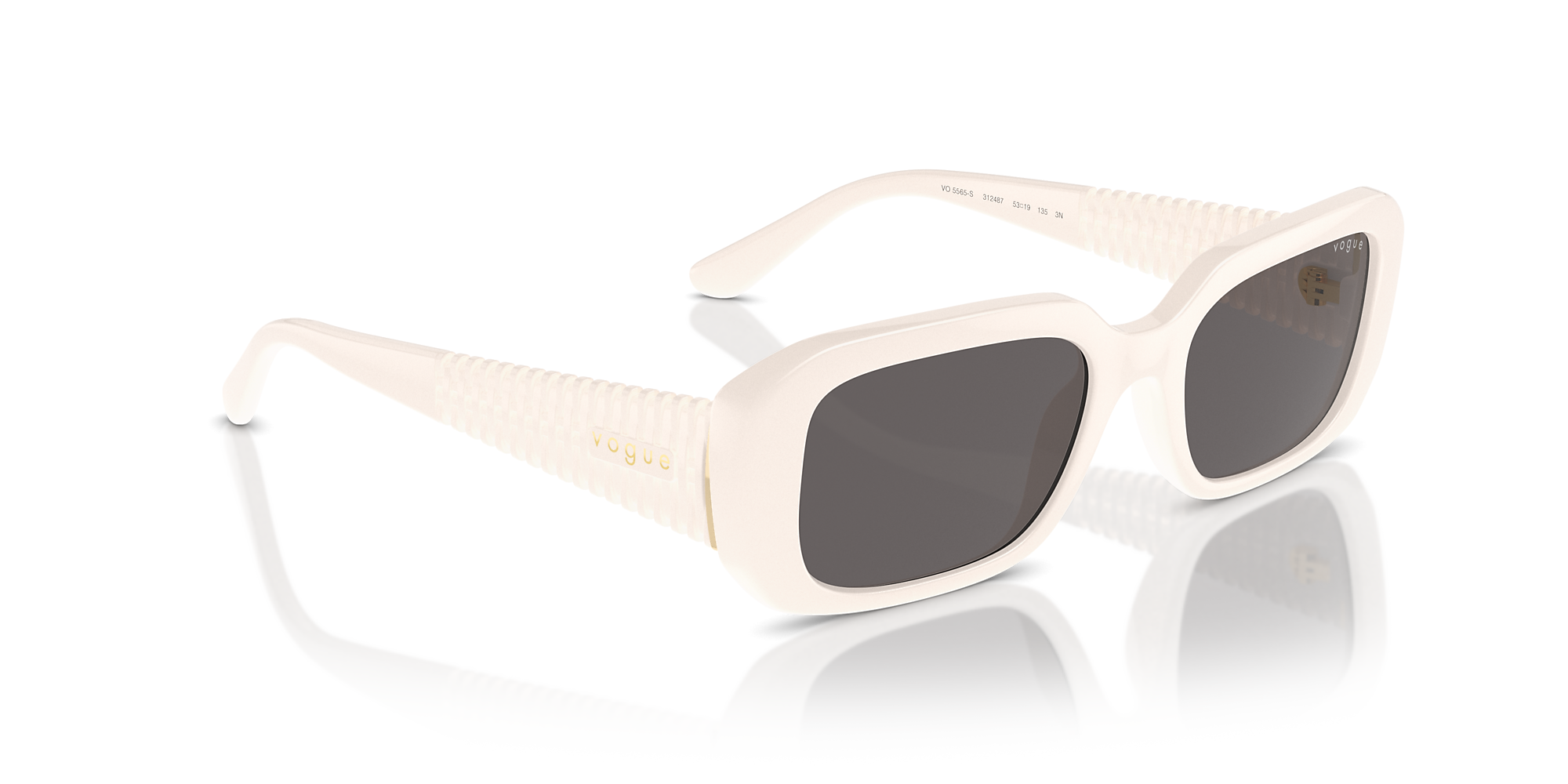 Sunglasses VO5565S - Full Ivory - Black Smoke - Nylon & Propionate
