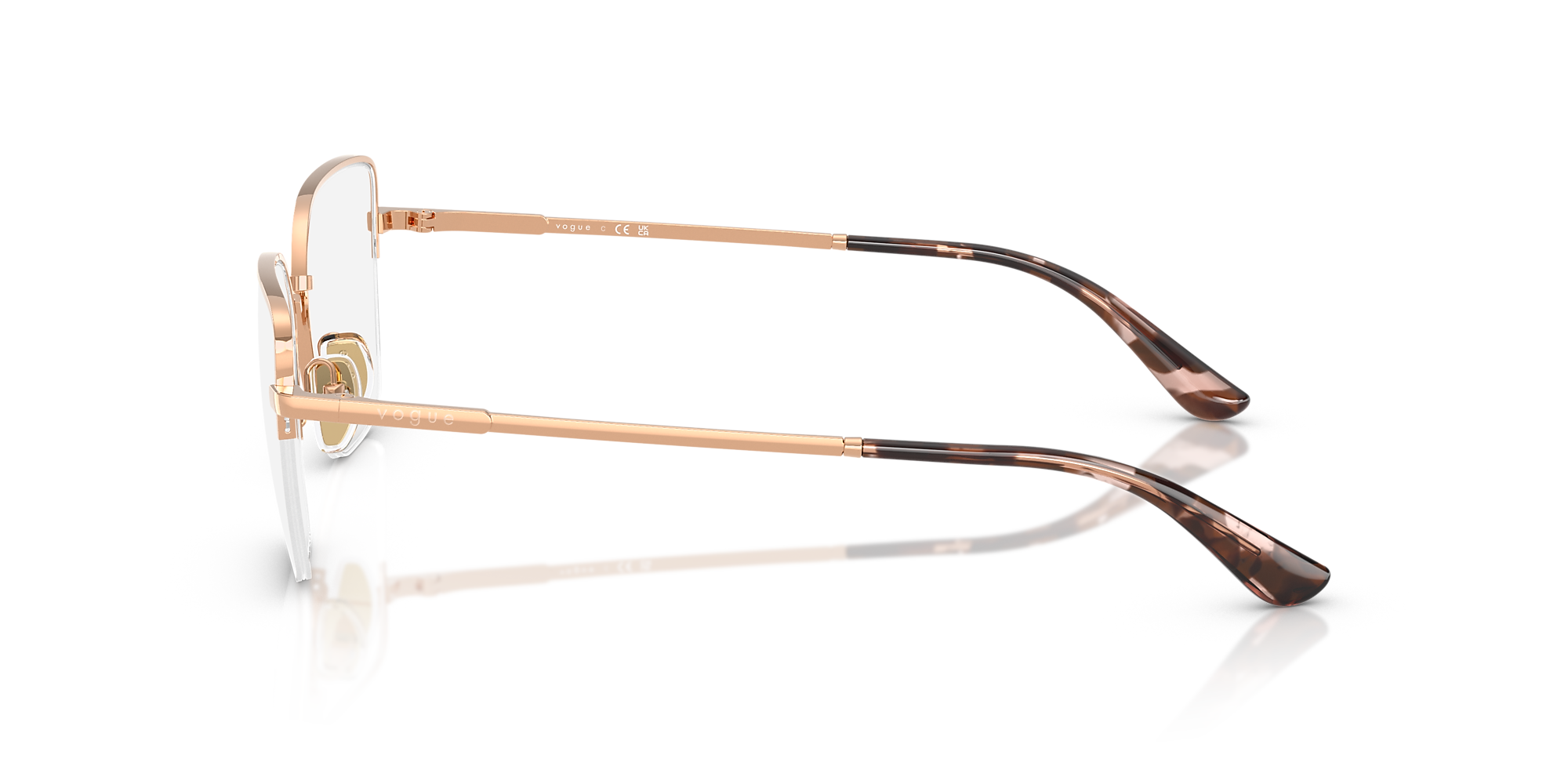 Eyeglasses VO4331 - Rose Gold - Demo Lens - Metal | Vogue United