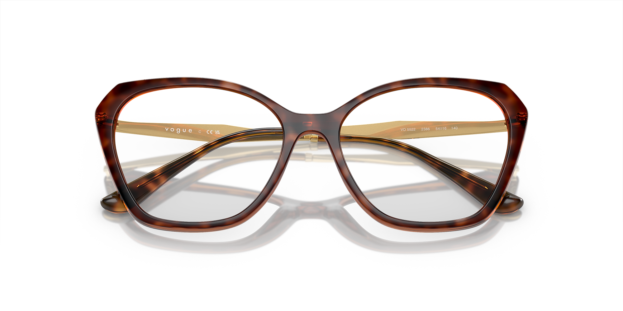 Eyeglasses VO5522 - Top Havana/light Brown - - Injected | Vogue