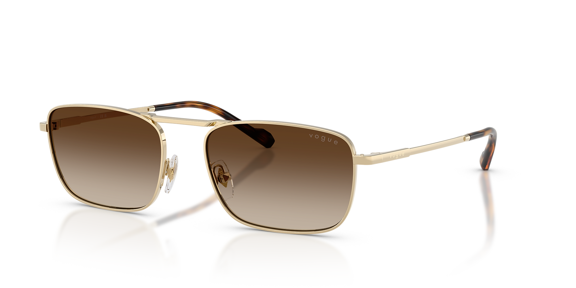 Sunglasses VO4346S - Pale Gold - Gradient Brown - Metal | Vogue