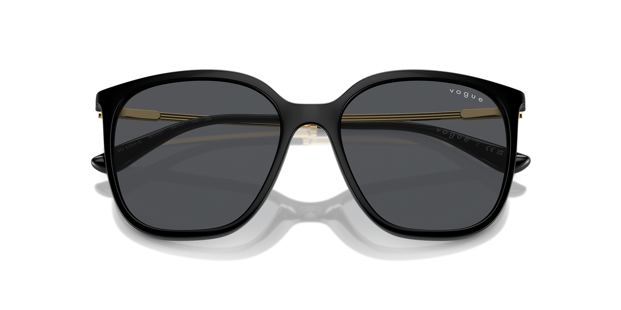 Sunglasses VO5564S - Black - Dark Grey - Metal | Vogue United States